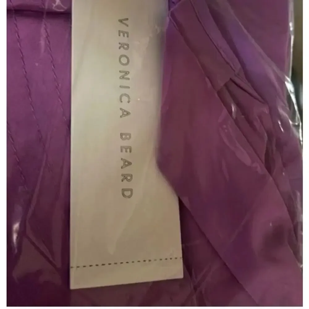 Veronica Beard Beilla Ruffle A Line Dress Vivid Orchid size 6 - Picture 8 of 9